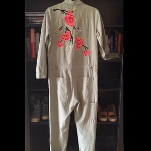 Embroidered Utility Broilersuit/ Jumpsuit